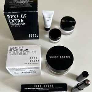 New Bobbi Brown Extra Eye Repair Cream w/eye shadow, travel sizes & make up bag